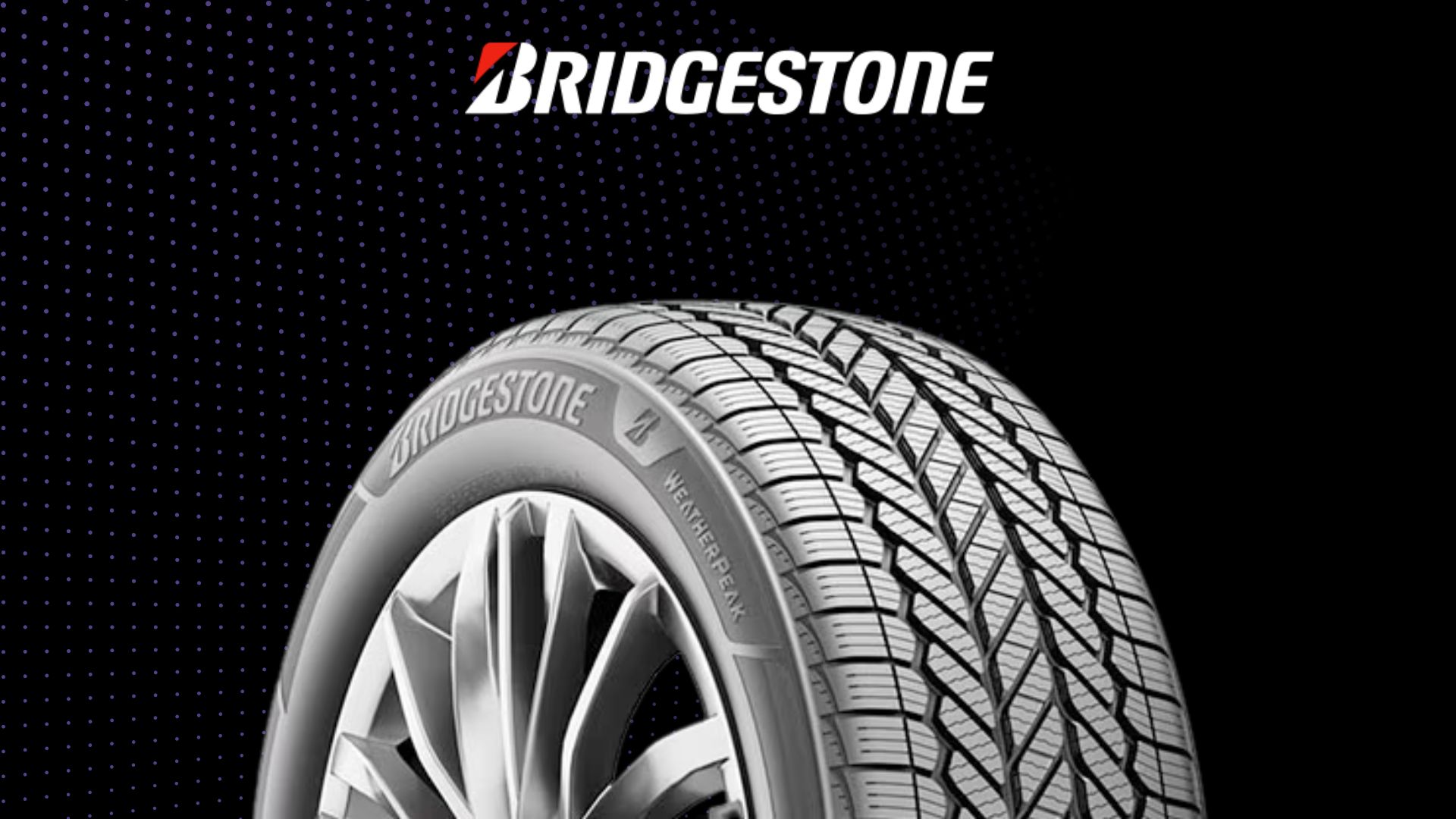 Bridgestone tires with the black background